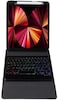 Ntech7 Colors Backlit Detachable Keyboard Pu Leather Stand iPad Keyboard Case, Compatible Keyboard Case iPad 9.7 2018 - iPad 9.7 2017 - iPad Air 2&amp;1 iPad Pro 9.7 (Black, 9.7)