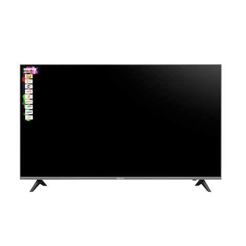 Geepas 55&quot; Android Smart LED TV GLED5028SEFHD, Slim LED, 3.5mm, 2 HDMI &amp; 2 Hi-High USB Ports, Wi-Fi, Android 7.0 With E-Share &amp; Mirror Cast, Comes Application Like YouTube, Netflix, 1 Year Warranty