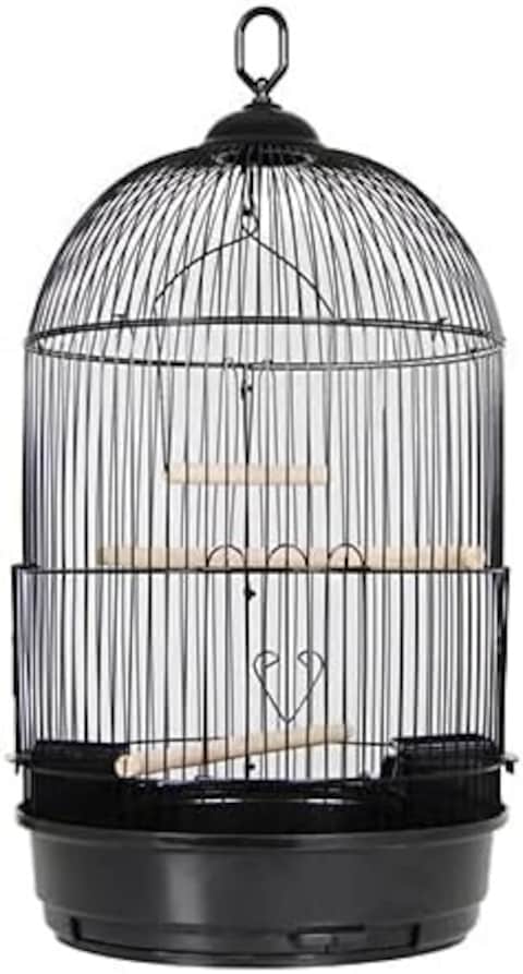 Egardenkart® Bird Cage Stand Hanging (Black with B)