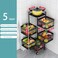 Multifunctional  organizer rotating  shelving ground multilayer corner rack basket storage rack 5 layers