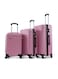 Lightweight 3-Pieces ABS Hard side Travel Luggage Trolley Bag Set with Lock for men / women / unisex Hard shell strong