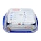Pyrex Cook &amp; Go Rectangular Food Container With Lid Blue And Clear 3.3L