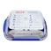 Pyrex Cook &amp; Go Rectangular Food Container With Lid Blue And Clear 3.3L