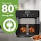 Instant Vortex 5.7L, 1700W Digital Air Fryer Single ClearCook Drawer and 6 Smart Programmes - Air Fry, Bake, Roast, Grill, Dehydrate, Reheat, Large Capacity with OdourErase Black INP-140-3105-01-GC