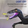Fitto Remote Control velociraptor Dinosaur Toy with, Electric Realistic RC velociraptor with Lights Sounds, Stunt T-Rex with movement and sounds Birthday Gift for Boys Girls 4 5 6 7 8-12 Years, Grey