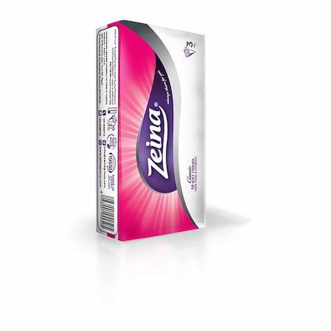 Zeina Pocket Tissues - 10 Tissues Pack Of 10