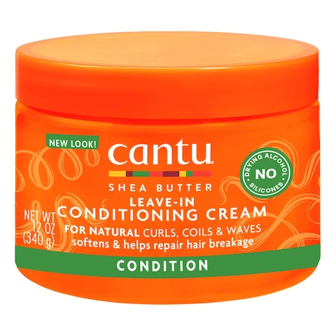 Cantu Shea Butter Leave-In Conditioning Cream For Natural Hair White 340g