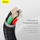 Baseus USB to Lightning-Fast Charging Data Transfer Cable Cafule Series Braided Nylon 2.4A 1m Black
