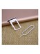 Generic Mobile Phone Sim Card Tray With Ring Eject Pin Key For Iphone 7 Silver
