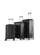 Lightweight 3-Pieces ABS Hard side Travel Luggage Trolley Bag Set with Lock for men / women / unisex Hard shell strong