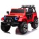 RBWTOYS - Power Electric 2023 QUAD 4X4 JEEP W/ LEATHER SEAT, RUBBER TIRES, &amp; REMOTE CONTROL S605 (RED) 120x64x47cm.