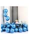 Metallic Chrome Balloons 50 Pcs 12 Inch Helium Shiny Thicken Latex Party Decoration (Chrome Blue)