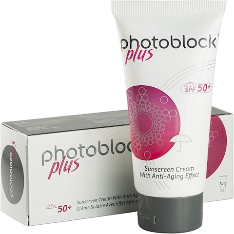 Derma Photoblock Plus SPF Sunscreen cream  with Anti Aging Effect, 75 gm
