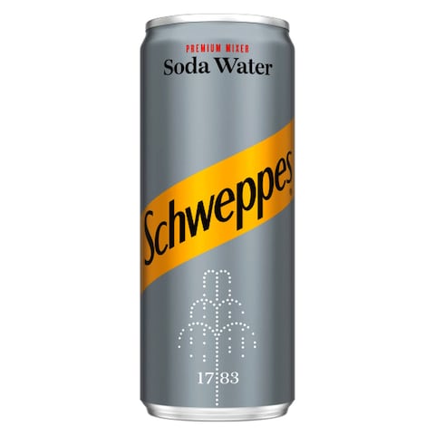 Schweppes Soda Water Carbonated Drink Can 250ml