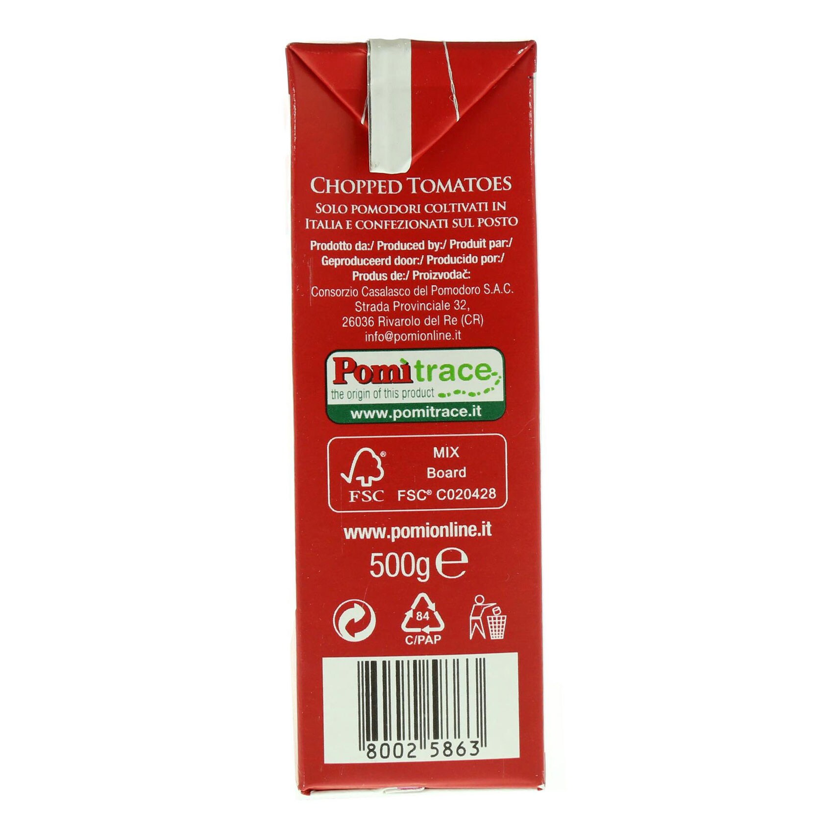 Pomito Chopped Tomatoes 500 Gram product thumbnail 4