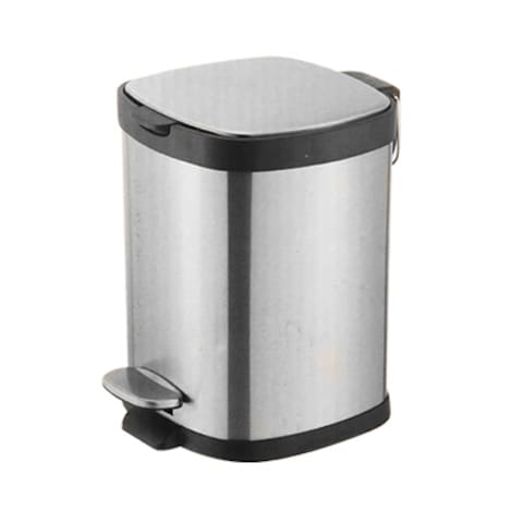 Stainless Steel Square Pedal Bin 8L