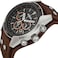 Fossil Men's Coachman Quartz Stainless Steel and Leather Casual Cuff Watch  CH2891