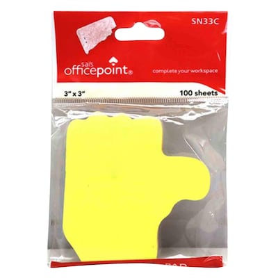 Office Point SN-33C Thumb Shape Sticky Notes 100 Sheet