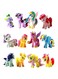 Generic 12-Piece Pony Cake Toppers Set 5cm