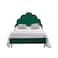 In House Napoli Velvet Bed Frame - Queen - 200x150 cm - Dark Green