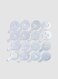 Generic 16-Piece Coffee Art Stencil Maker -Clear 11X8X0.1cm