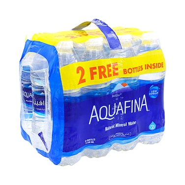 Aquafina Mineral Water 500ml x Pack of 10 + 2 Free