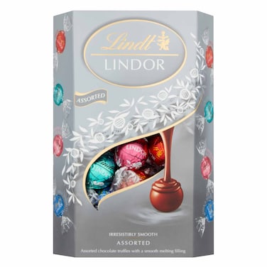 Lindt Lindor Silver Cornet Chocolate Truffle 337g