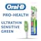 Oral B Toothbrush Ultrathin - Green - 3 Counts