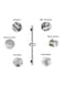 Generic 304 Stainless Steel Shower Rail With Height And Angle Adjustable Fixing Brackets
