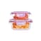 Super Lock Glass Food Container Set 2 Pieces
