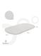 Moon Crib &amp; Bassinet Mattress - Removable And Washable Cover. 5 Layers Provided For Comfort. Hypoallergenic Material. Breathable Foam Interior, 0 M+, White