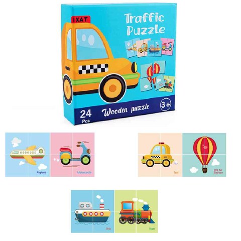 Traffic Puzzle Wooden