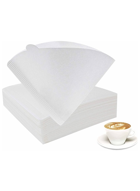 Mibru 100 Piece Coffee Paper Filter V60 Size 02 White