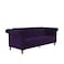 In House Serena 2 In 1 Sofabed Velvet Upholstered - Dark Purple