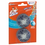 Buy Mr. Muscle 3in1 Marine In-Tank Block Toilet Refresher 50g Pack of 2 in UAE