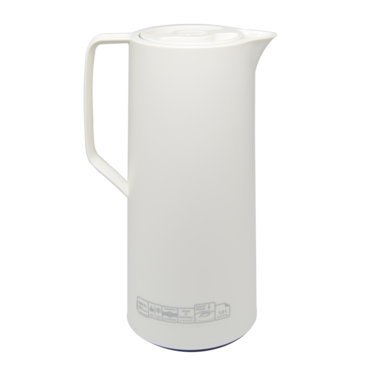 Motiva Quick Press-White Vacuum Flask 1L