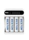 Beston C9023L Charger with 4 Pcs of AA Batteries