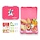 Eazy Kids 6 &amp; 4 Convertible Bento Lunch Box w/ sandwich cutter- Unicorn Pink