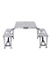 Generic 4-Seat Outdoor Portable Picnic Table Silver