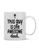 Giftex This Guy Is One Awesome Dad Printed Mug White/Black 11.5X10.5X10.5cm