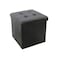 HK Practical Ottoman PVC Leather Square Shape 38 x 38 x 38 Cm 