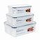 Sirocoo Food Container 1L +1.5L+2.5L 3pieces