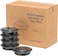 Vsell24 150Pc 24Oz 700Ml Round Disposable Microwave Containers With Lids Black Bpa Free For Take Out Food Bowls Salad Container