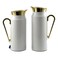 Avci Home Maker SLM Vacuum Flask Set White and Gold 2 PCS