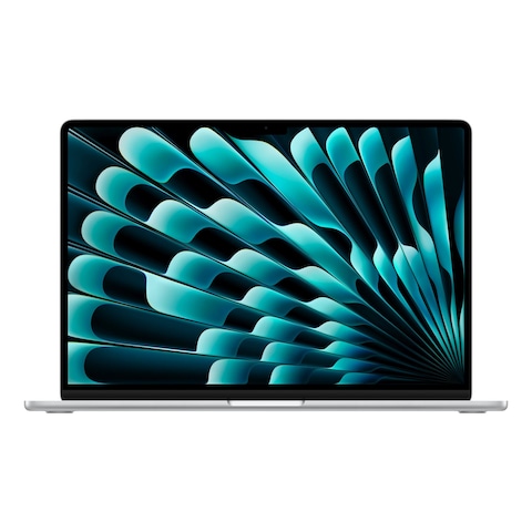 Apple MacBook Air Laptop with 15-Inch Display M3 Processor 8GB RAM 256GB SSD M3 Chip Graphic Card Silver English and Arabic