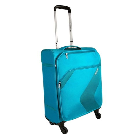 AMT STANFORD TROLLEY BAG 55CM AQUA