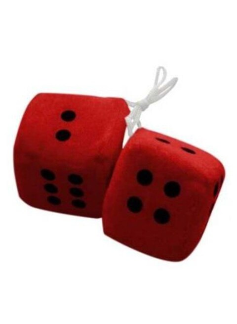 Generic Red Hanging Dice Car Hanging Air Freshener Gel Perfume For Car Freshener (1 ml)