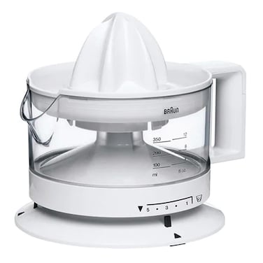 Braun TributeCollection Citrus Juicer CJ 3000, 350 ml, 20 W, White