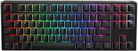 Ducky One 3 Classic Black TKL 80% Mechanical Keyboard With Red Switches - Compact, Durable, And Smooth Typing Experience