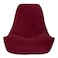 In House Harvey Velvet Bean Bag Chair - Small - Burgundy